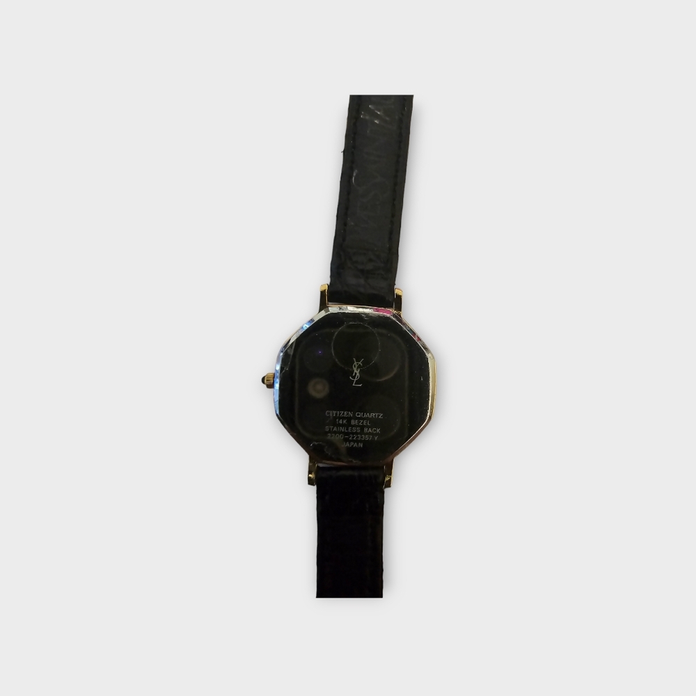 Vintage YSL Octagon 2200 14KT GLD WATCH - Picture 4 of 5